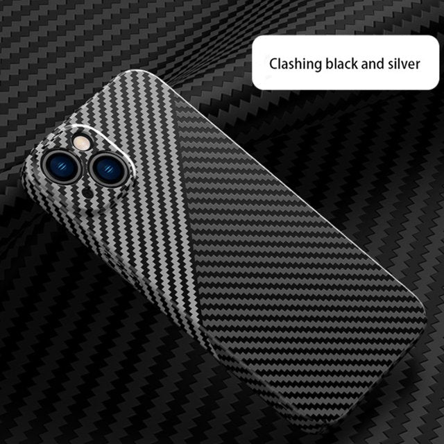 Carbon Fiber Texture Magnetic Wireless Charging iPhone Case - PlanetShopper